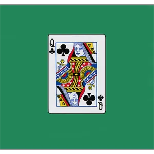 12 inch Card Silk - Queen Of Clubs