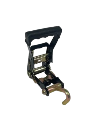 2" Black, Heavy Duty Ratchet w/ Finger Hook