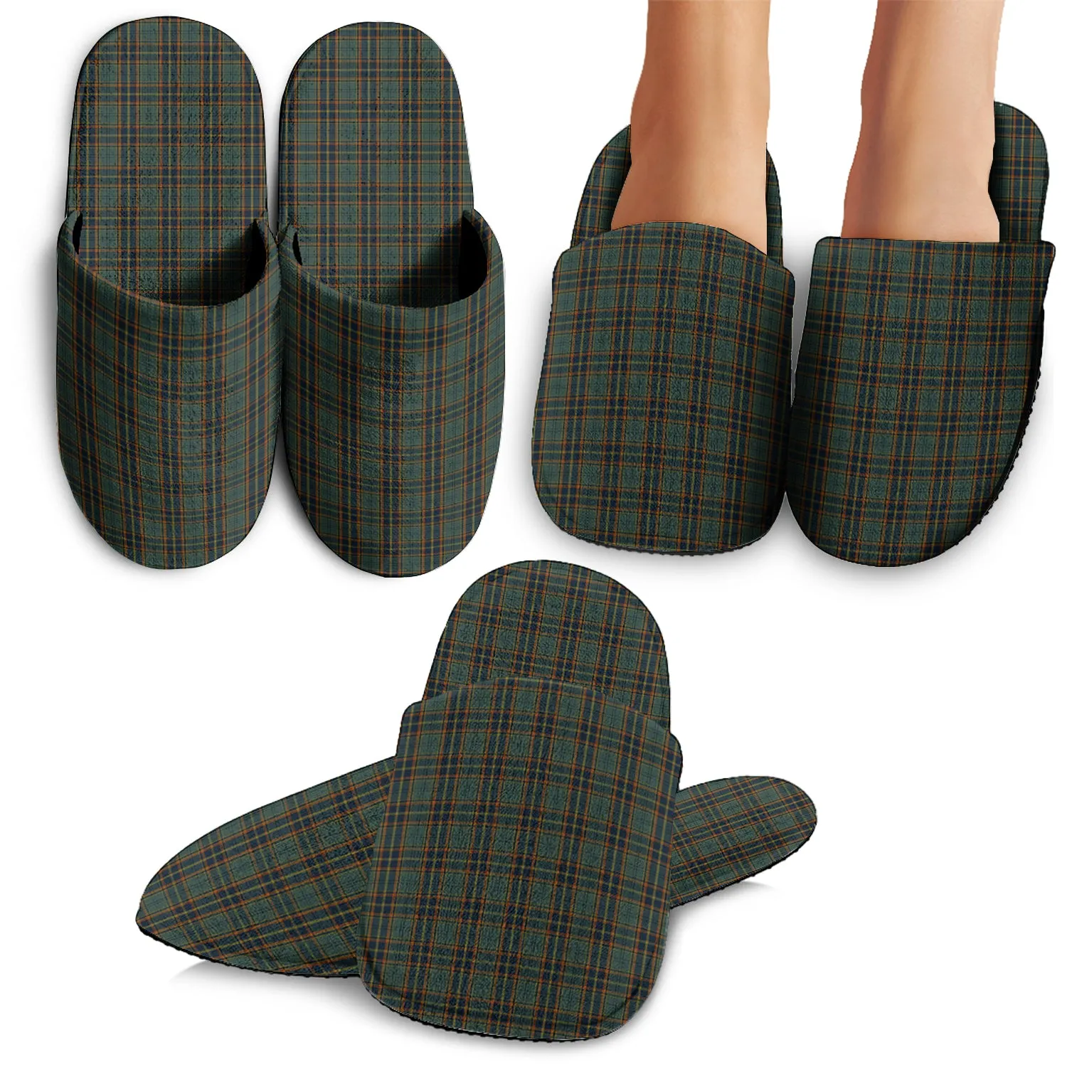 Antrim County Ireland Tartan Home Slippers