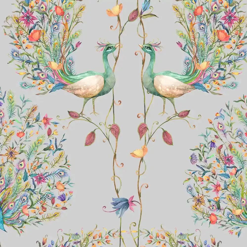 Barkha Wallpaper Roll for Rooms in Off white Color