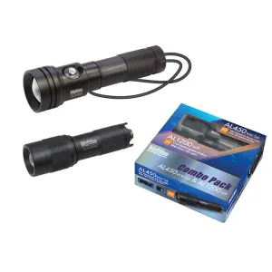 Big Blue Dive Light Combo Pack, AL450 Tail Black & AL1200