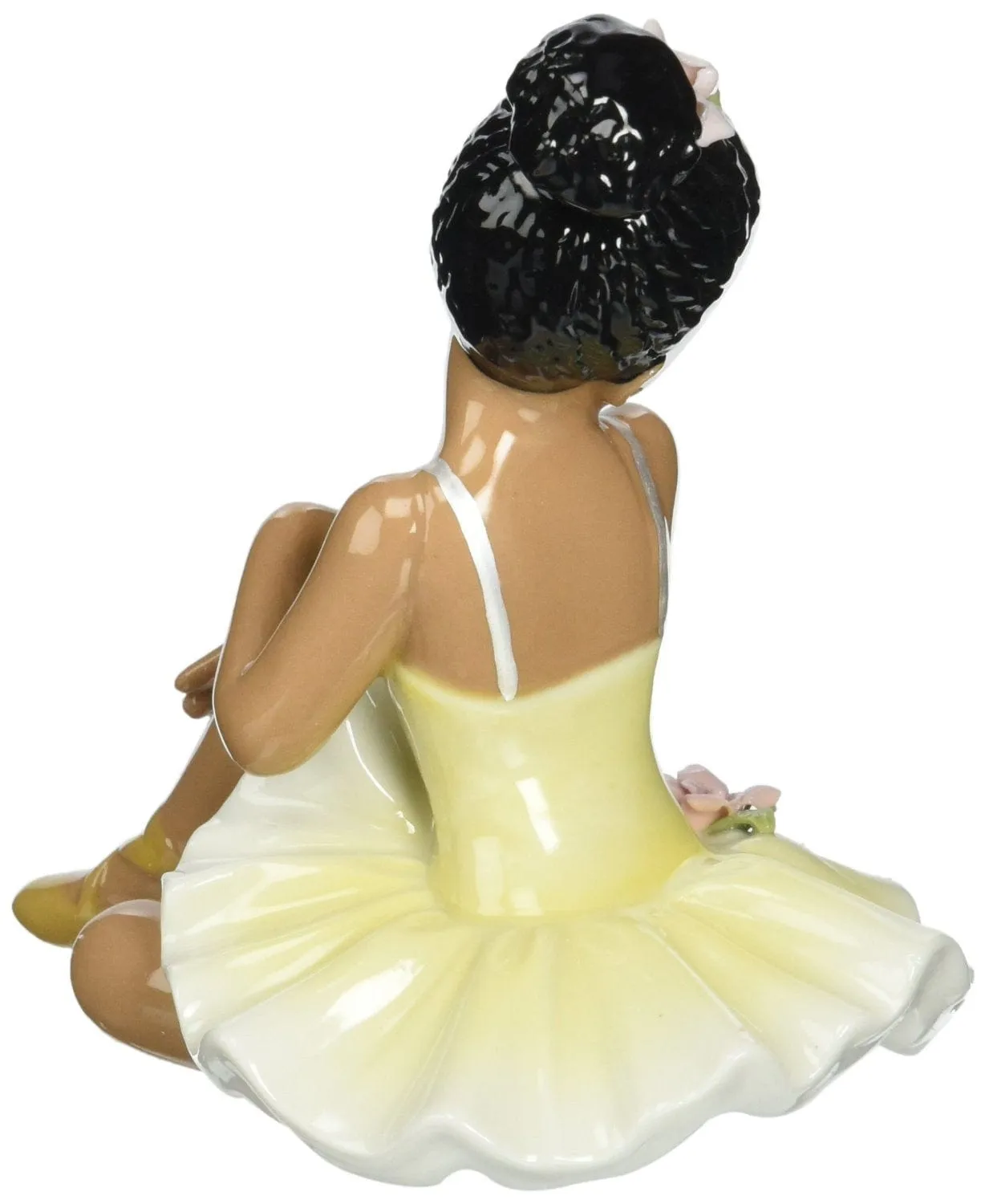 Black Ballerina Porcelain Figurine