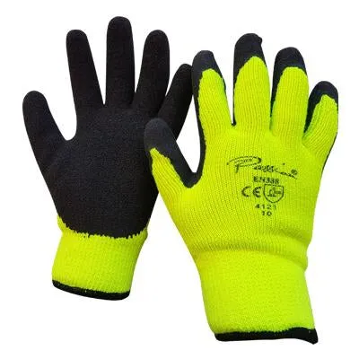 Black Latex Coated Heavy Thermal Gloves