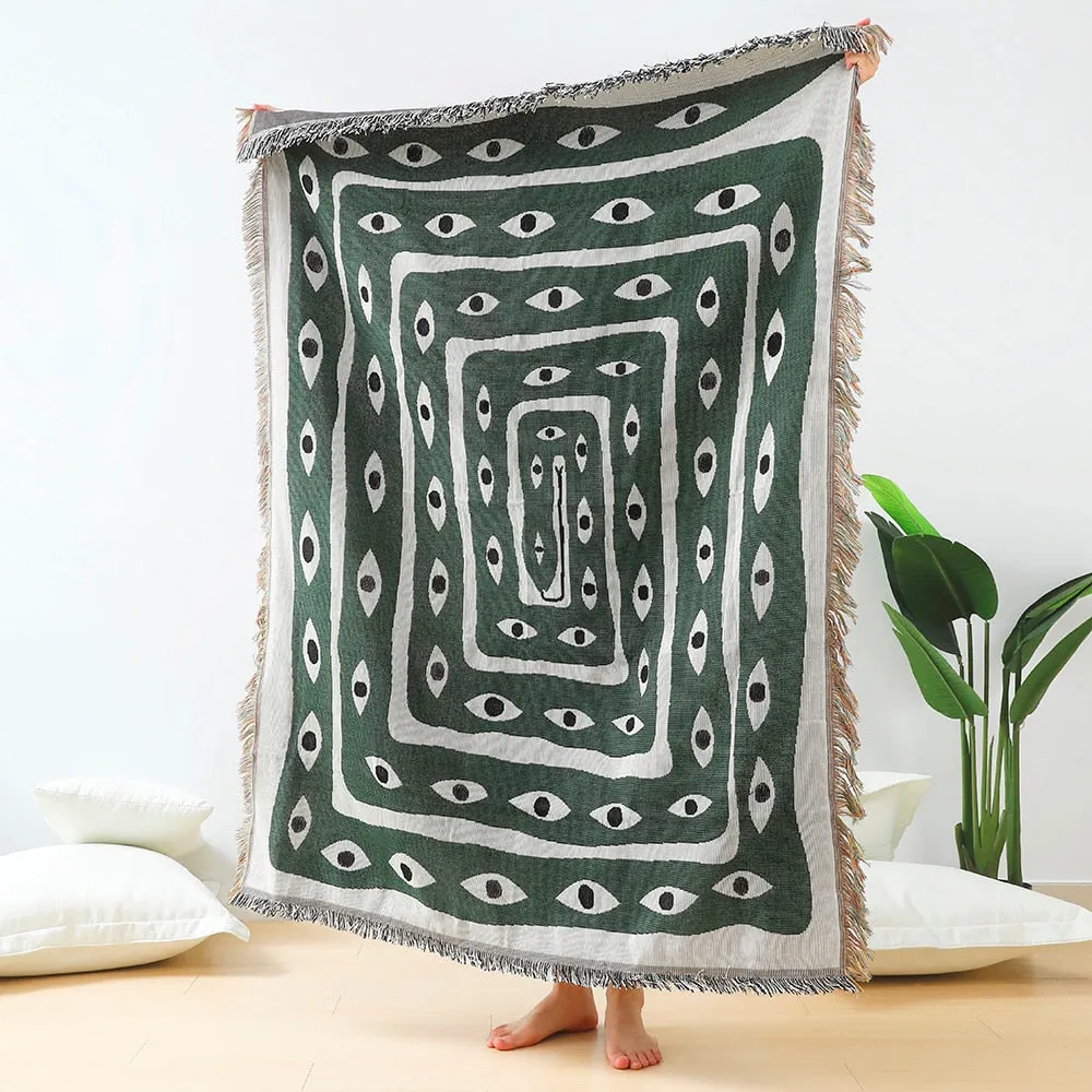 Casual Woven Throw Blanket Snake Decorative Wall Tapestry