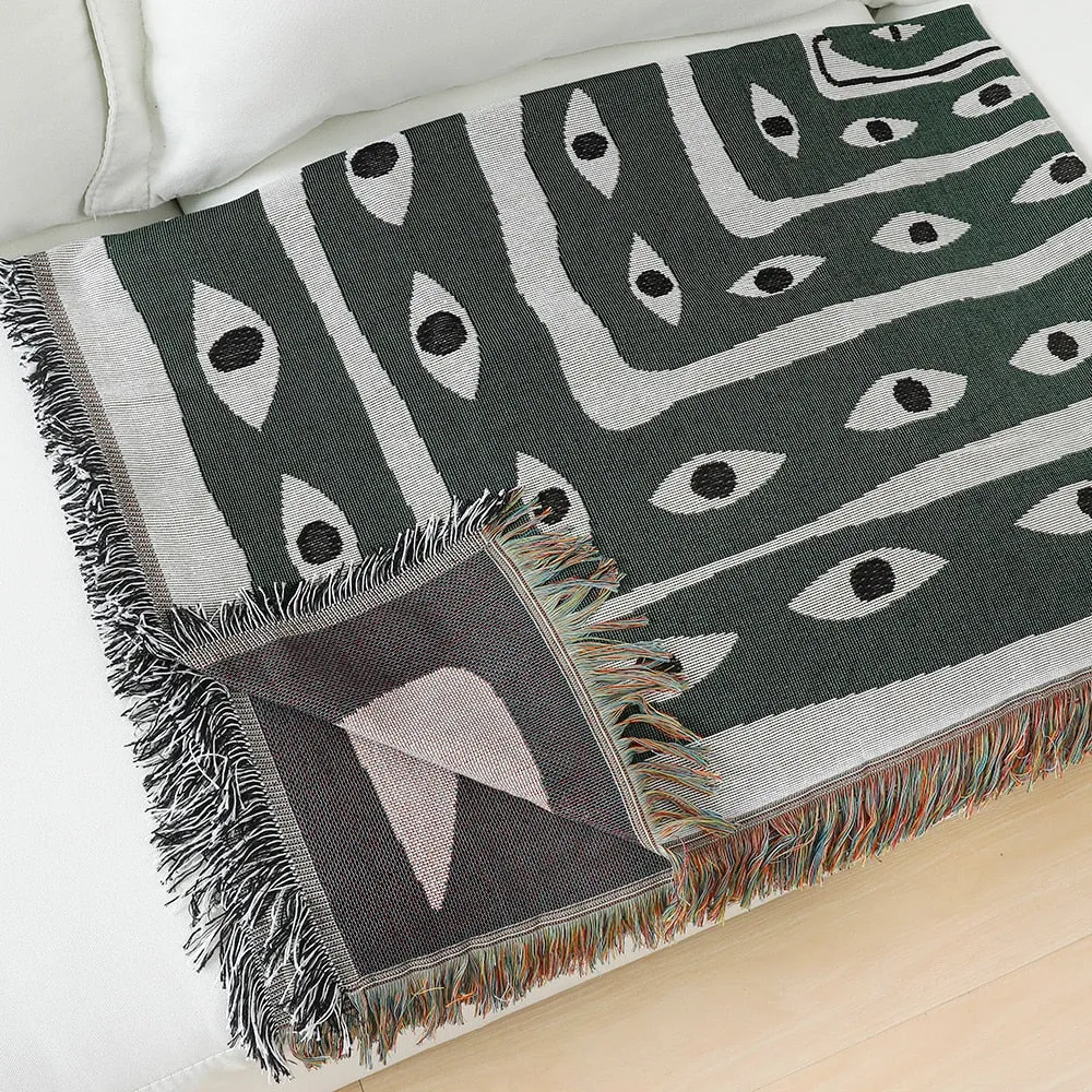 Casual Woven Throw Blanket Snake Decorative Wall Tapestry