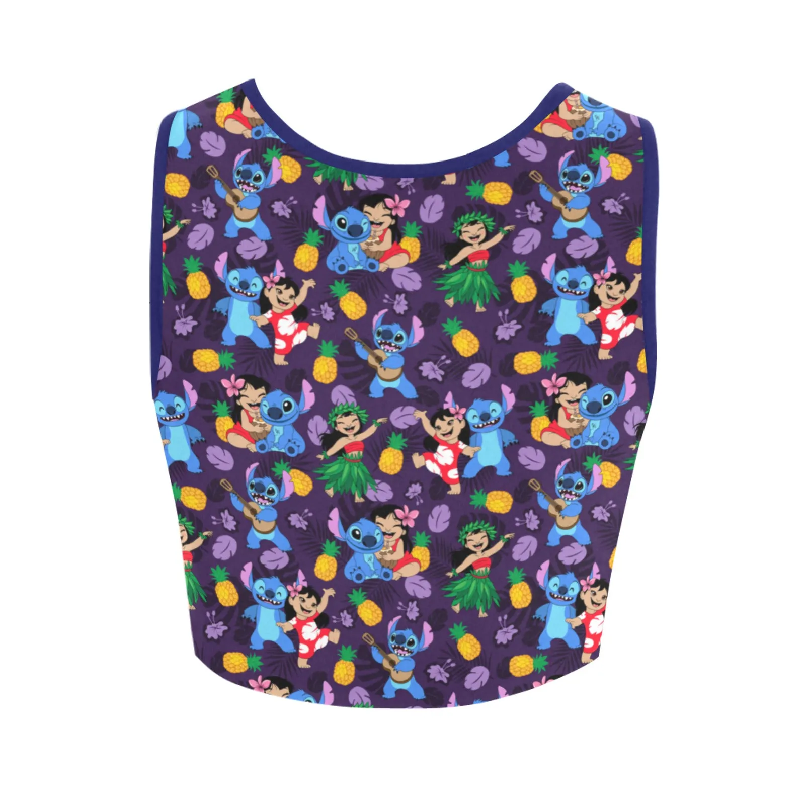 Disney Lilo And Stitch Island Friends Women's Athletic Crop Top