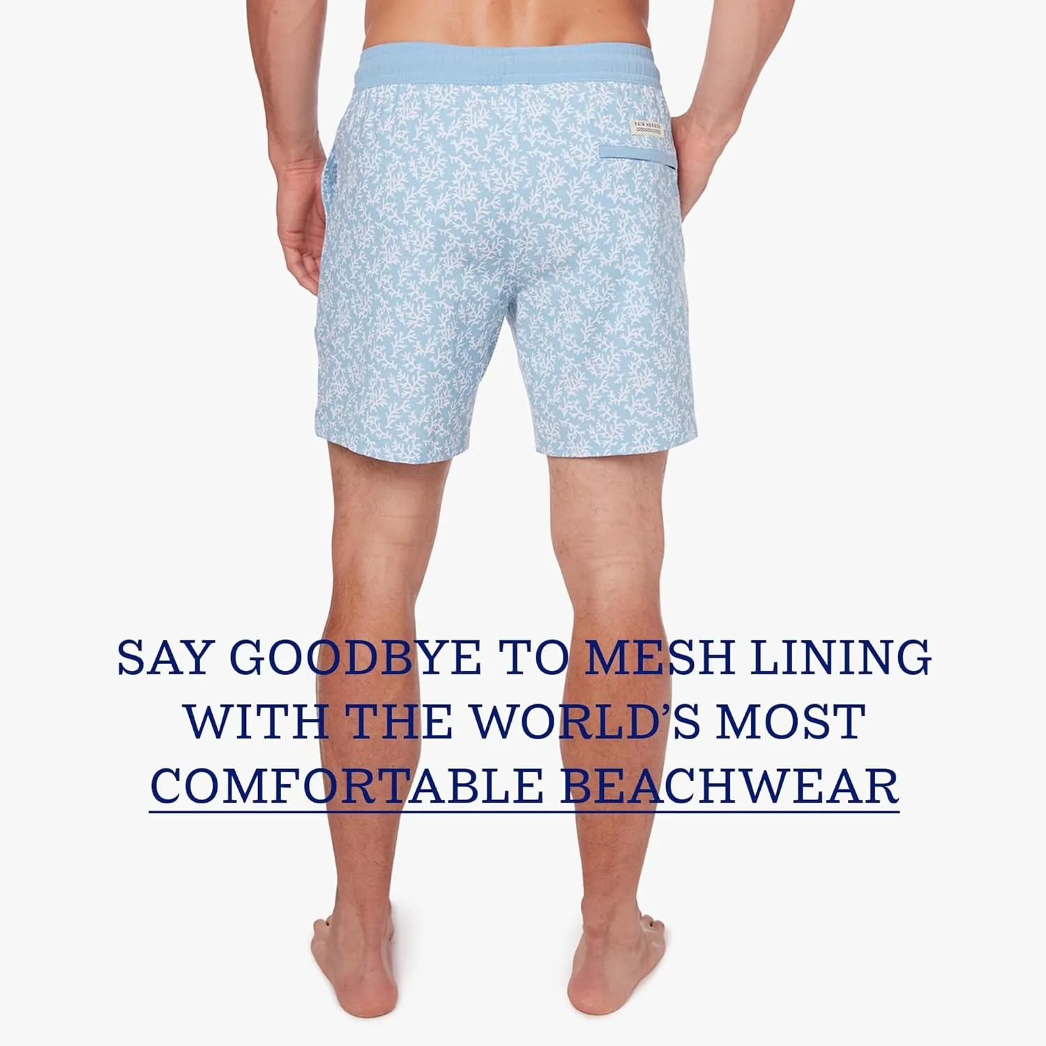 Fair Harbor The Bayberry Trunk ?C?C Men's Swim Suits with Liner, 7-inch Inseam ?C?C Anti-Chafe Classic fit Swim Trunks