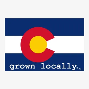 Grown Locally Colorado Flag Sticker