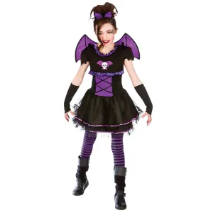 Kids Batty Ballerina Fancy Dress Halloween Party Costume