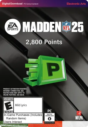 Madden NFL 25 - 2800 Madden Points - EA App - PC [Online Game Code]