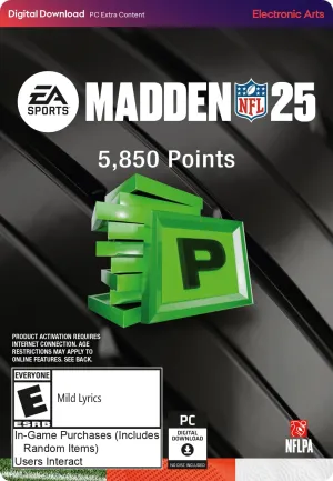Madden NFL 25 - 5850 Madden Points - EA App - PC [Online Game Code]