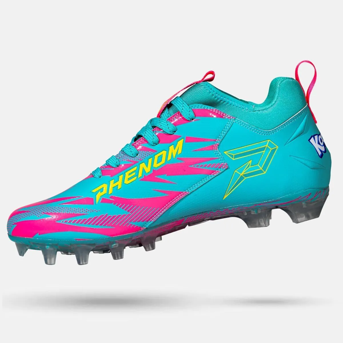 Phenom Elite Kool-Aid Sharkleberry Fin Football Cleats ?C Quantum Speed Lightweight, Traction, and Style for Football, Lacrosse, and Rugby
