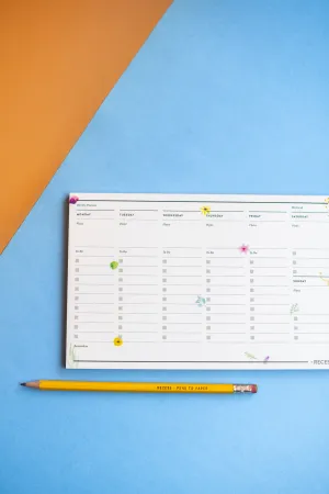 Recess : Botanical Weekly Planner Pad