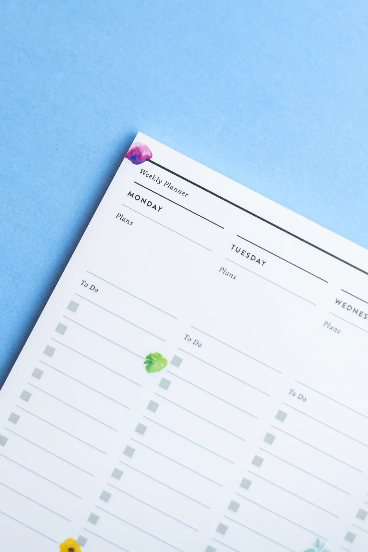 Recess : Botanical Weekly Planner Pad