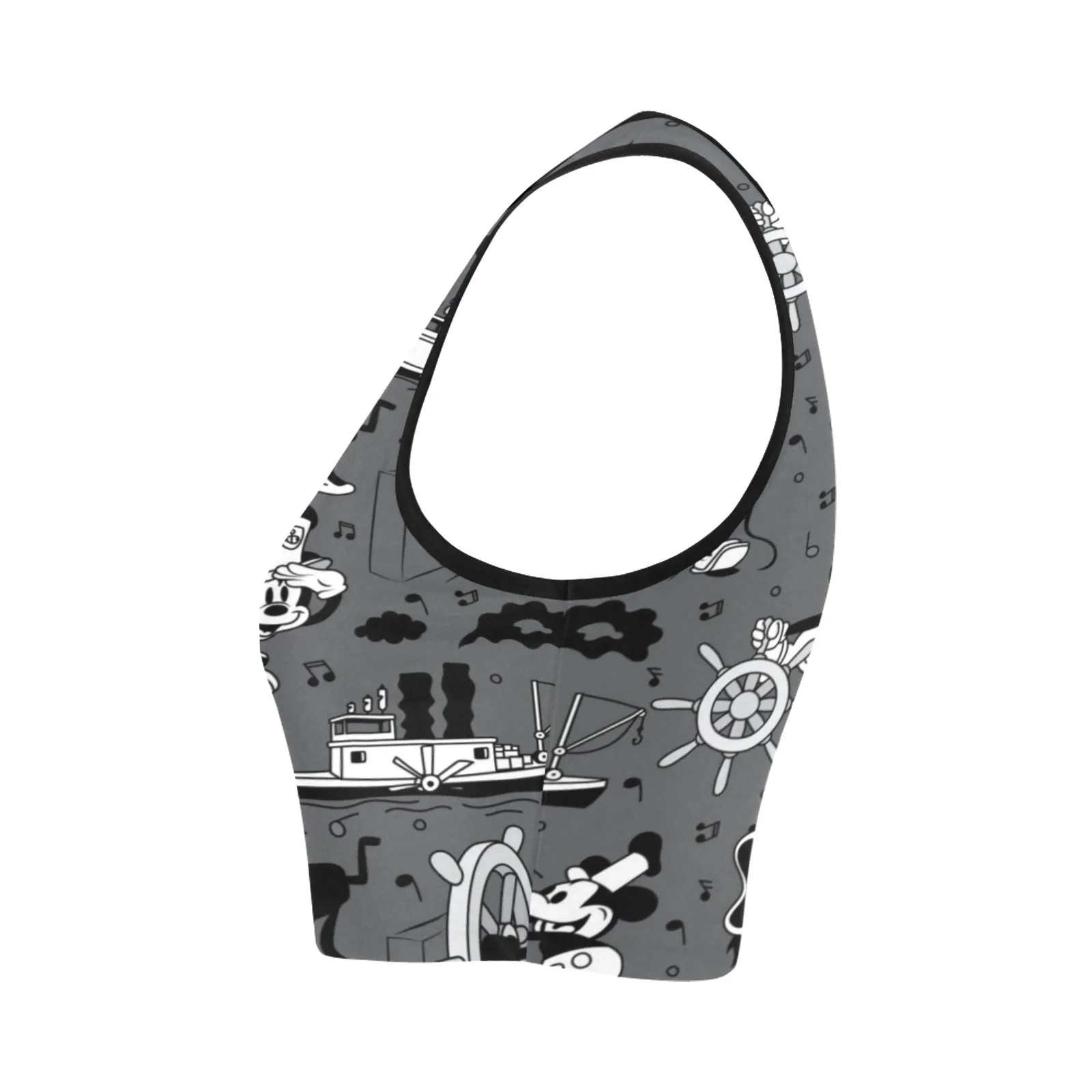 Steamboat Mickey Women's Athletic Crop Top