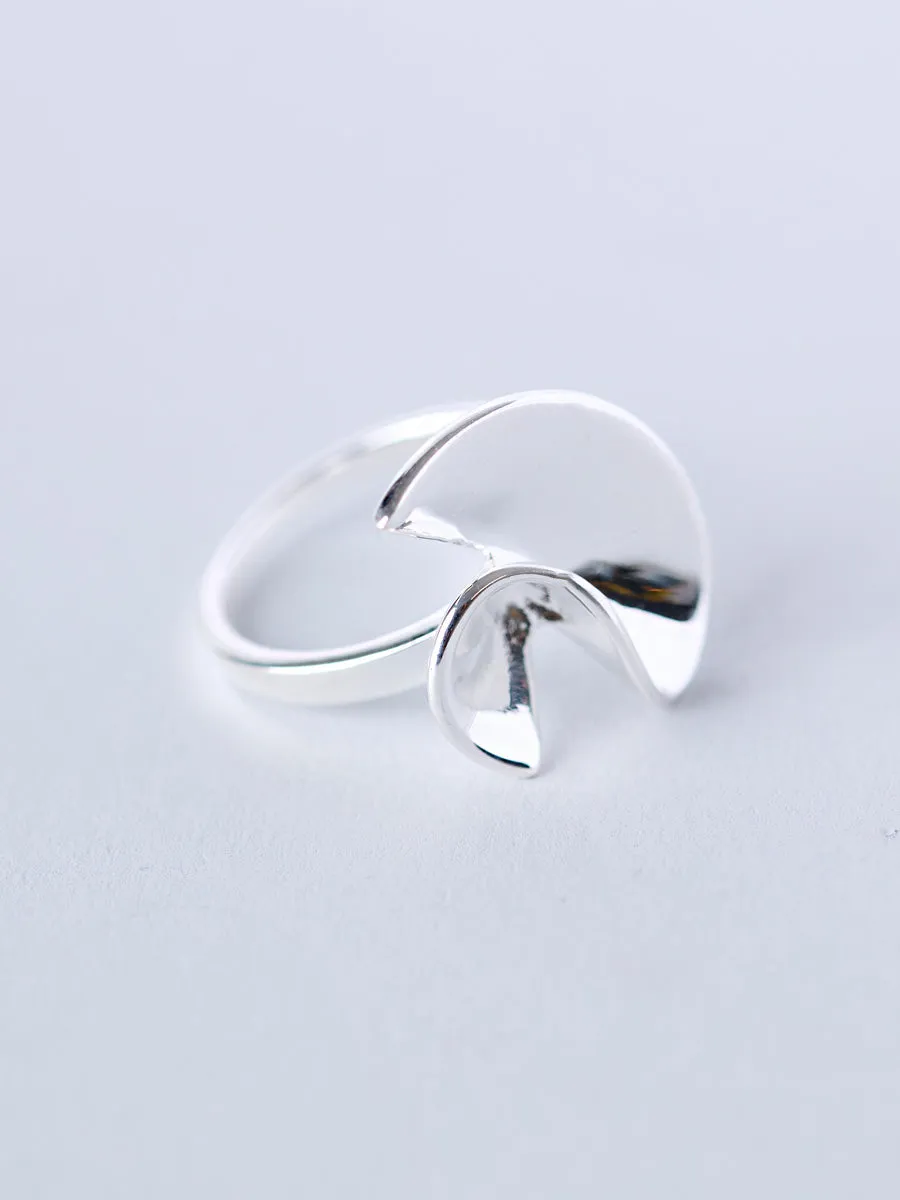 Sterling Silver Statement Swirl Ring