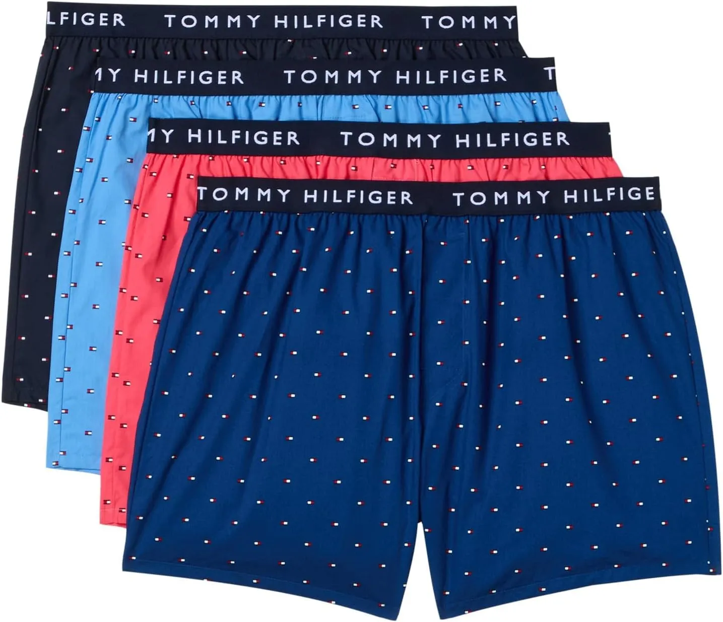 Tommy Hilfiger Men's Cotton Classic 4-Pack Woven Boxer